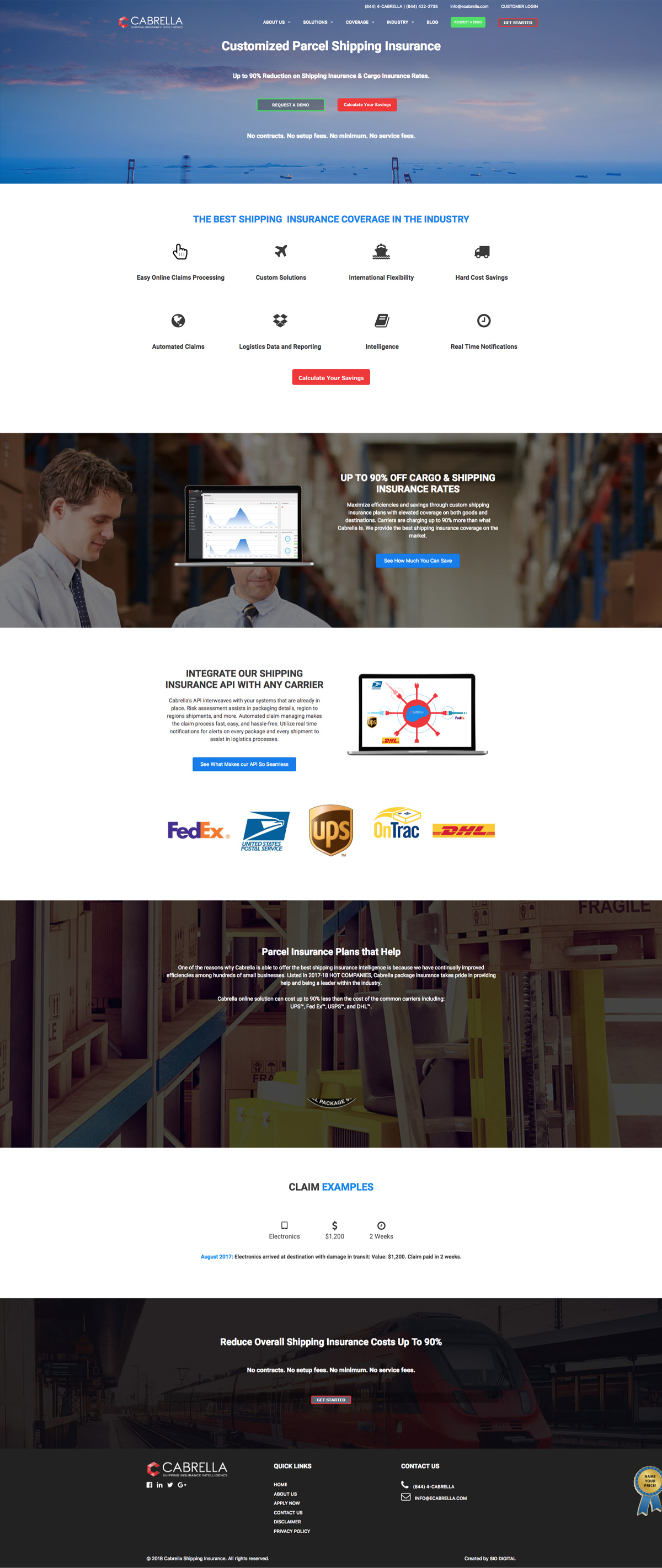 insurance web design agency