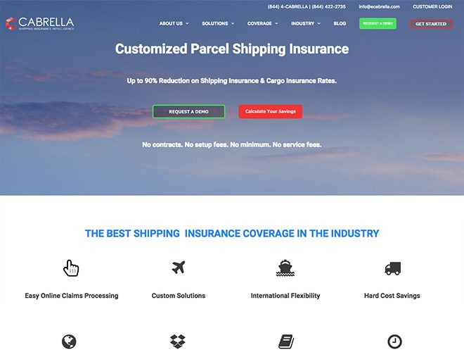 cabrella insurance web design project